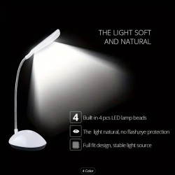 Lámpara de Escritorio Plegable Portátil LED de 4 Colores.