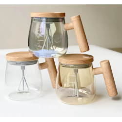 Taza  mezcladora eléctrica de vidrio