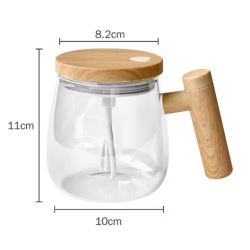 Taza  mezcladora eléctrica de vidrio