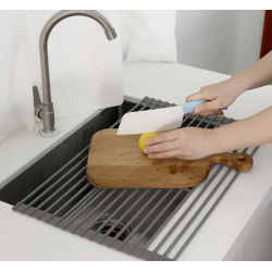 Escurridor Multifuncional para Fregadero – Enrollable, Plegable para Olla