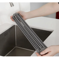 Escurridor Multifuncional para Fregadero – Enrollable, Plegable para Olla