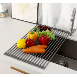 Escurridor Multifuncional para Fregadero – Enrollable, Plegable para Ollas