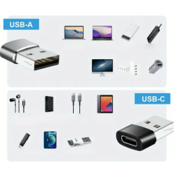 Adaptador USB-C hembra a USB-A macho– Conector compacto