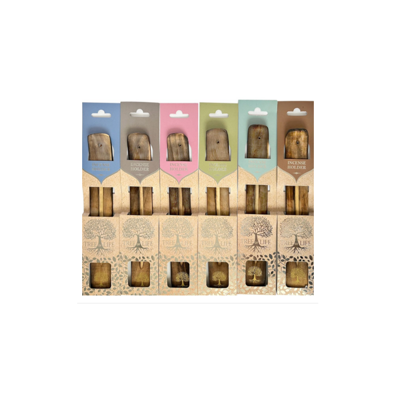 Porta incienso de madera