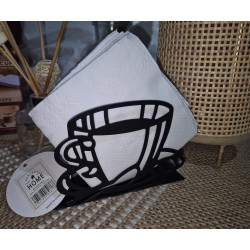 Servilletero de metal Coffee