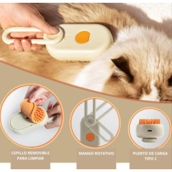 Cepillo a vapor para mascotas