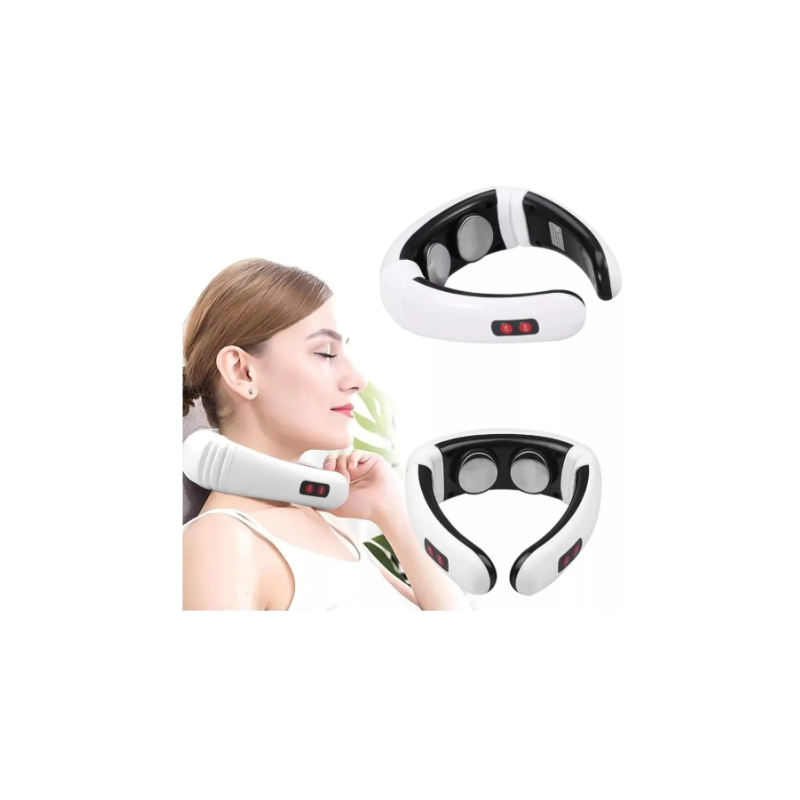 Masajeador de Cuello con 2 Parches Electrodos
