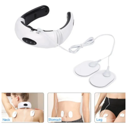 Masajeador de Cuello con 2 Parches Electrodos