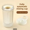 Taza eléctrica portátil 400 ml, recargable con mezcla automática.