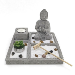 Jardín Zen Decorativo en Caja – 19x19 cm