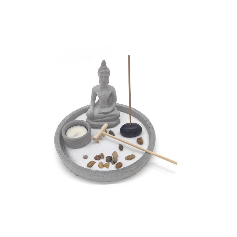 Jardín Zen Decorativo en Caja 17.5 cm – Relajación y Meditación