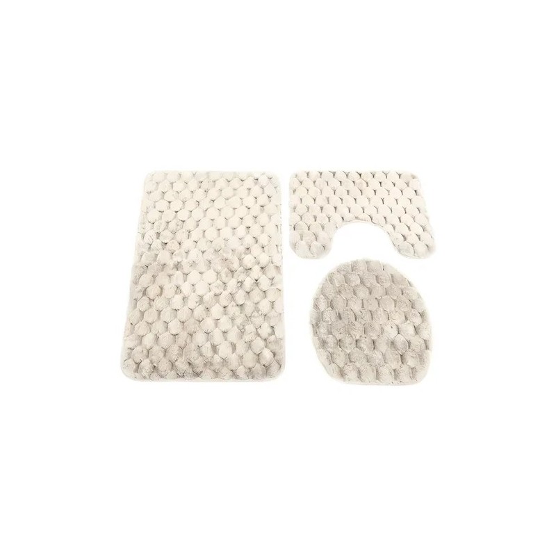 Set de Alfombras de Baño 3 Piezas Antideslizante