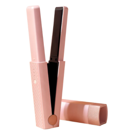 Plancha de Cabello Inalámbrica USB Portátil – Rosada