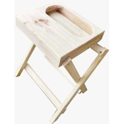 Mesa matera de madera plegable portátil