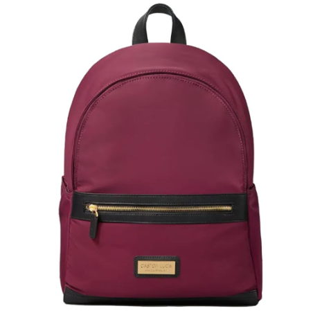 Mochila Gaston Luga en color burdeos y negro