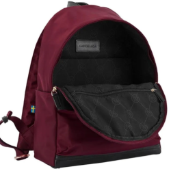 Mochila Gaston Luga en color burdeos y negro