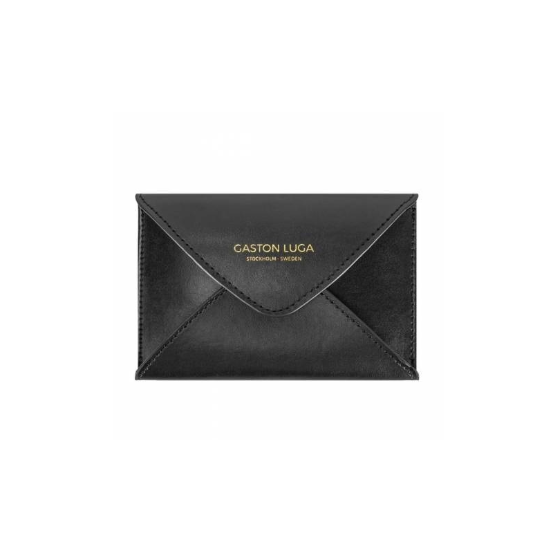 Sobre Gaston Luga negro en cuero PU con broche