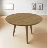Mesa Ratona Redonda Estilo Nórdico
