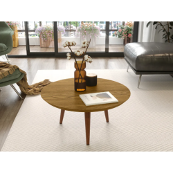 Mesa Ratona Redonda Estilo Nórdico