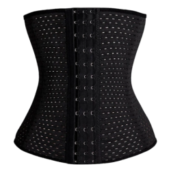 Faja Corset Modeladora Negra para Mujer – Sin Látex, 3 Talles