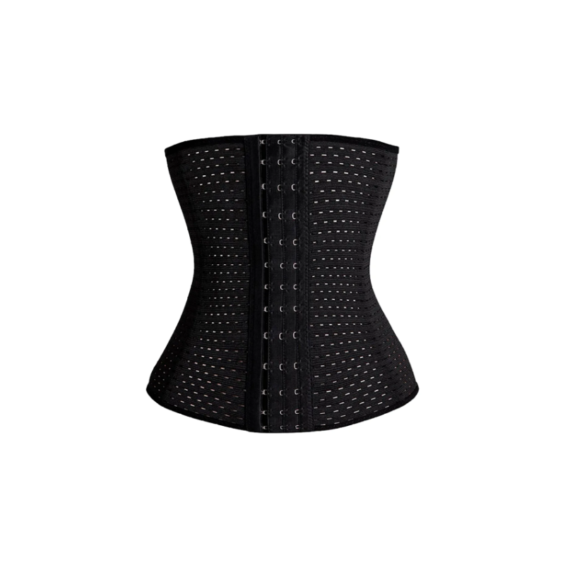 Faja Corset Modeladora Negra para Mujer – Sin Látex, 3 Talles