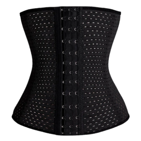 Faja Corset Modeladora Negra para Mujer – Sin Látex, 3 Talles