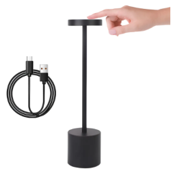 Lámpara LED Recargable Touch 3 Tonos de Luz | Mesa, Escritorio o Noche