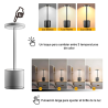Lámpara LED Recargable Touch 3 Tonos de Luz | Mesa, Escritorio o Noche
