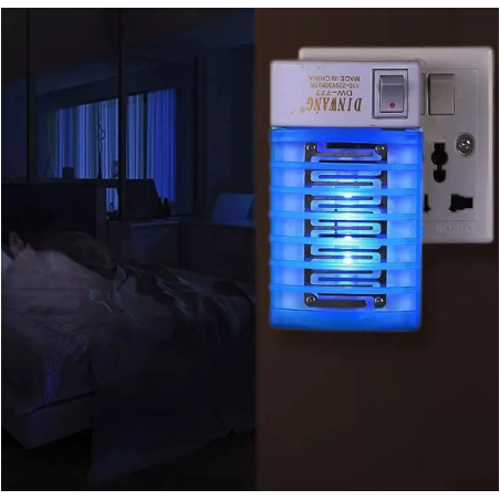 Repelente de Mosquitos Electrónico con Luz LED Azul