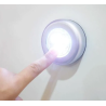 Lámpara Táctil LED 4 Luces a Pilas – Autoadhesiva y Portátil