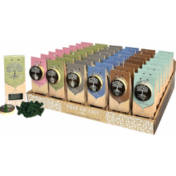 Inciensos en Cono Tree of Life x30 con Porta Incienso de Madera