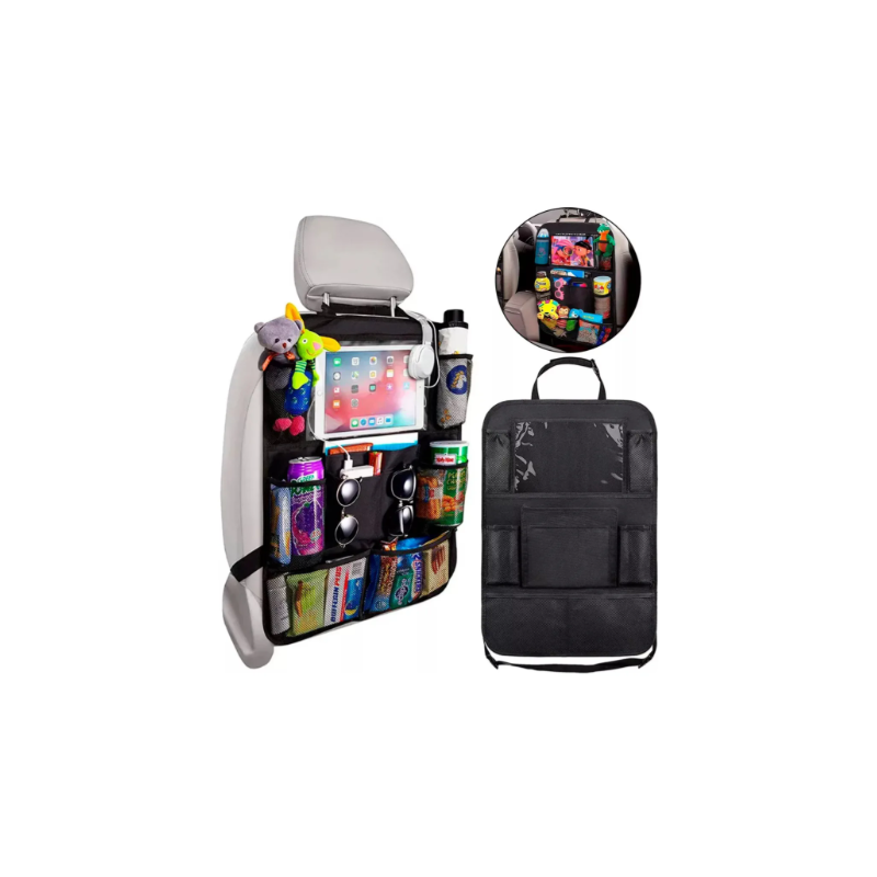 Organizador de Asiento de Auto con Soporte para Tablet y Bolsillos