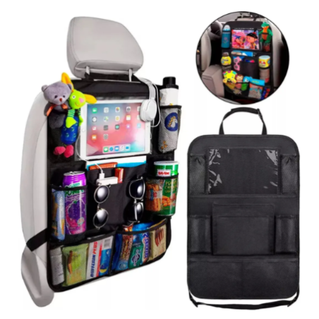 Organizador de Asiento de Auto con Soporte para Tablet y Bolsillos