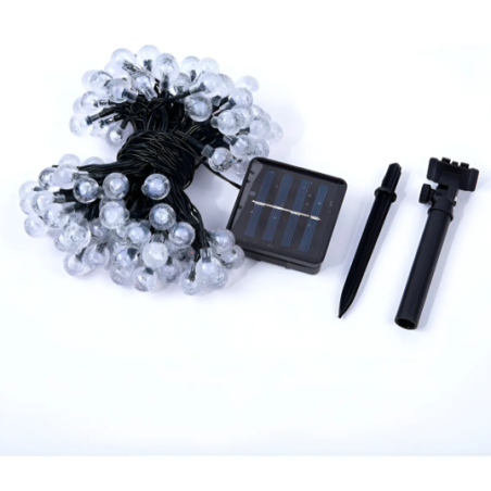 Guirnalda Solar 30 LED Multicolor 6,5 m IP65 – 8 Modos