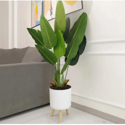 Maceta autorriego 6 L con patas e indicador — ¡Comprá hoy!