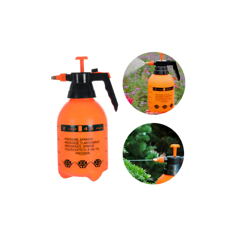 Pulverizador de Plástico 2 L con Boquilla Ajustable y Válvula