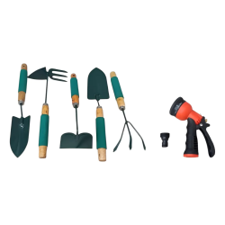 Set de Herramientas de Jardinería + Pistola 7 Modos (6 uds)