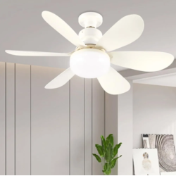 Ventilador Lámpara LED E27 con Control Remoto – 3 Velocidades y Luz Regulable