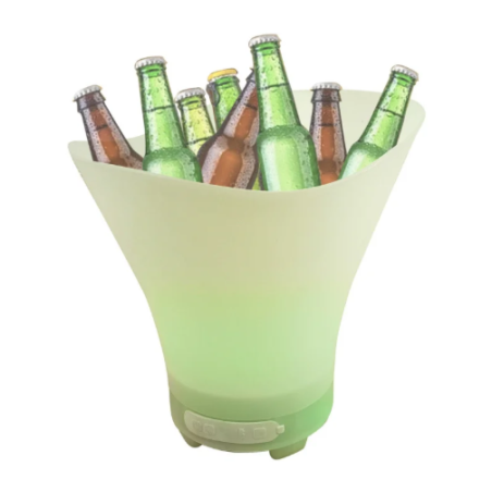 Hielera parlante con luces LED Bluetooth 7 L