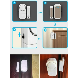 Kit 3 Alarmas para Puertas y Ventanas LL-9805 Sensor de Apertura