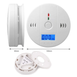 Detector de Humo y Monóxido de Carbono con Alarma 85 dB