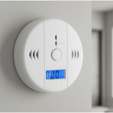 Detector de Humo y Monóxido de Carbono con Alarma 85 dB