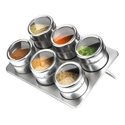 Set x6 Especieros Imantados Once | Ordená tus condimentos con estilo