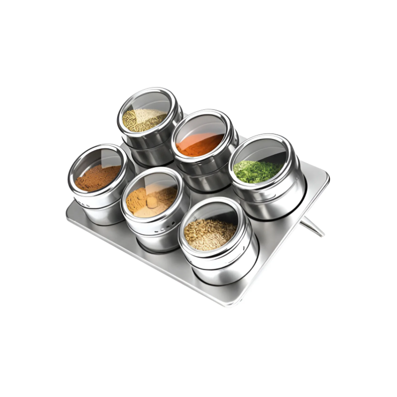 Set x6 Especieros Imantados Once | Ordená tus condimentos con estilo