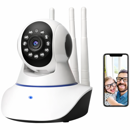 Baby Monitor con Cámara HD Visión Nocturna y Audio Bidireccional