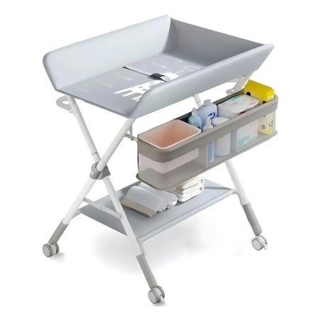 Mesa Cambiador para Bebé Plegable Impermeable Piccoly Gris