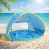 Carpa para Bebés y Niños con Piscina y Protección UV Color Azul