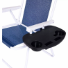 Mesa Auxiliar para Sillas de Playa y Reposeras Plegables MOR Negra