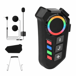 Intercomunicador Bluetooth para Casco de Moto con Llamadas y Linterna