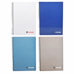Pack x6 Cuadernolas Tapa Flexible Vigore 96 Hojas A4 CQ0007